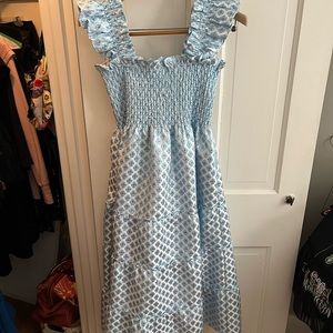 Hillhouse Snowflake Brocade Ellie Nap Dress